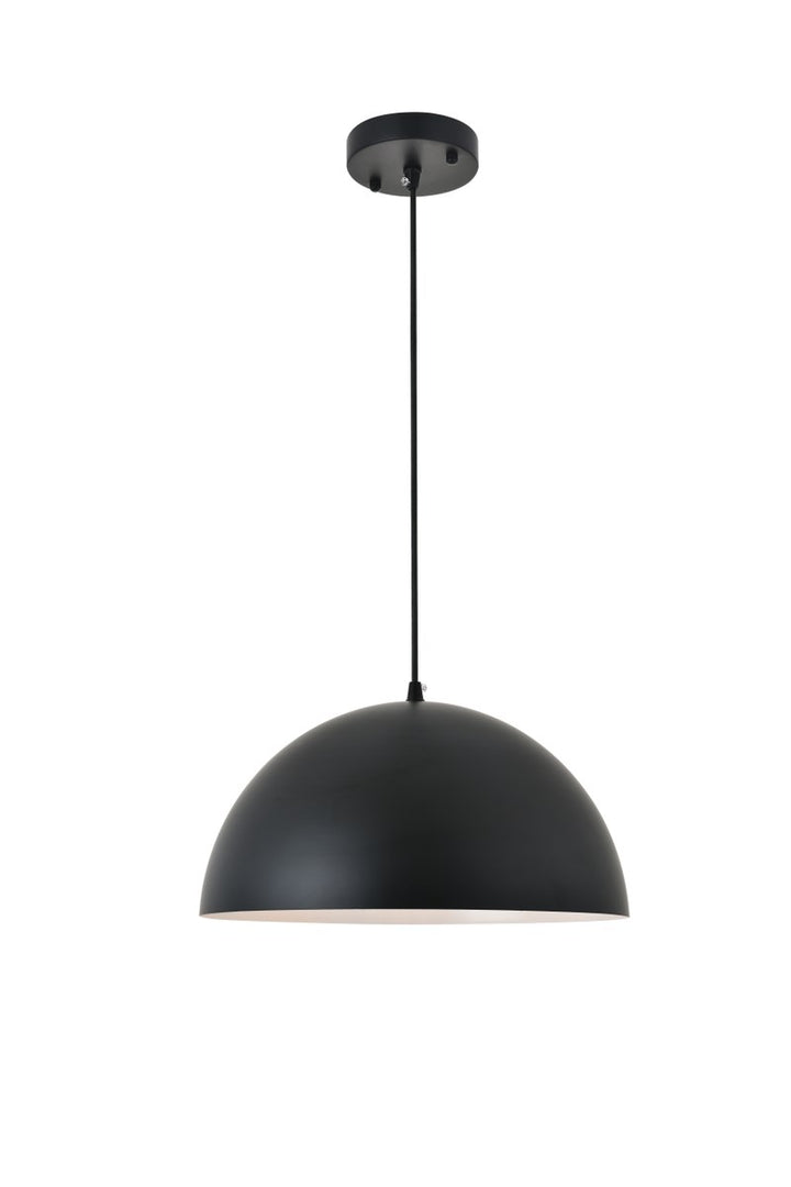 1 Light Black Pendant