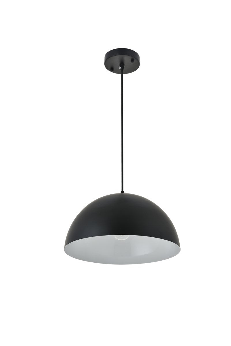 1 Light Black Pendant