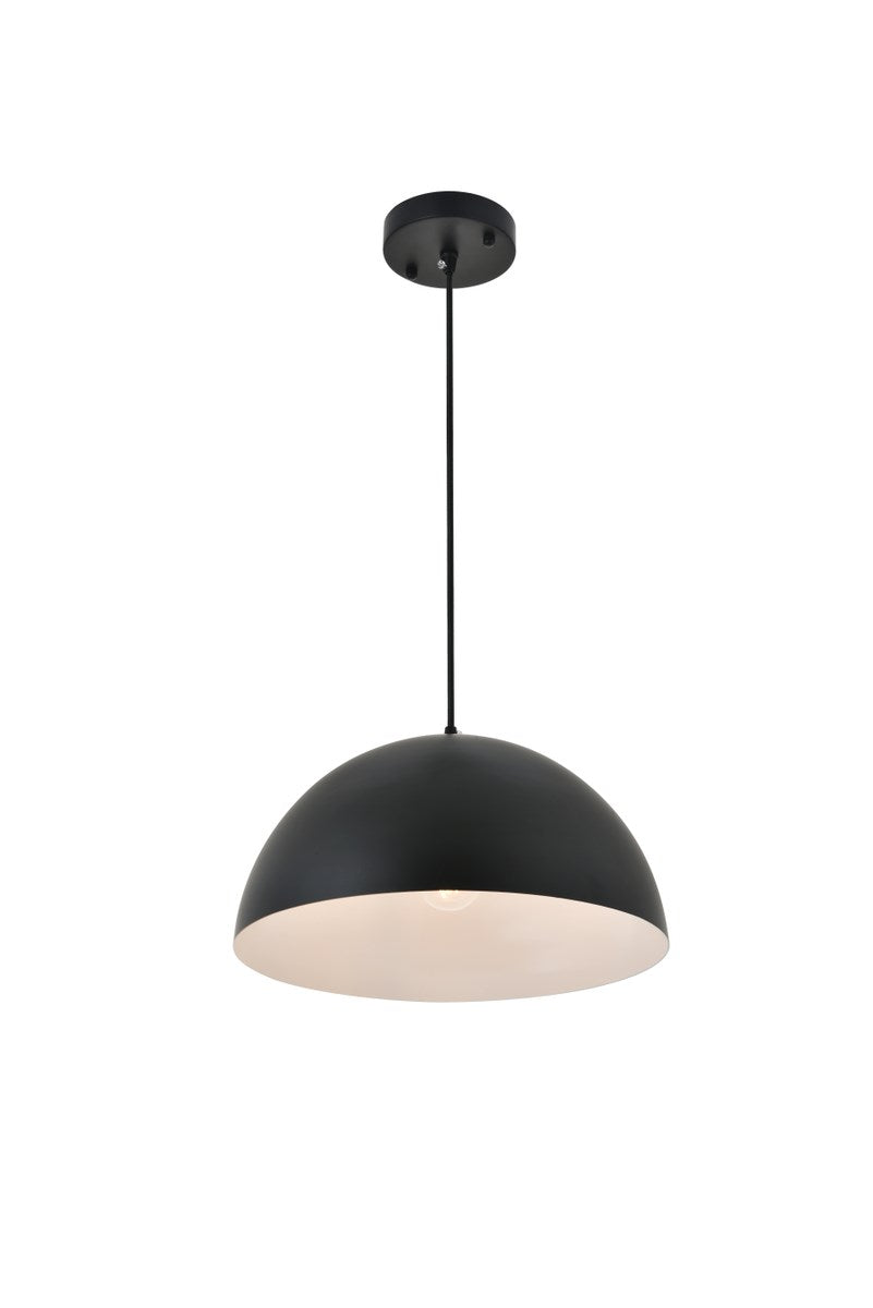 1 Light Black Pendant