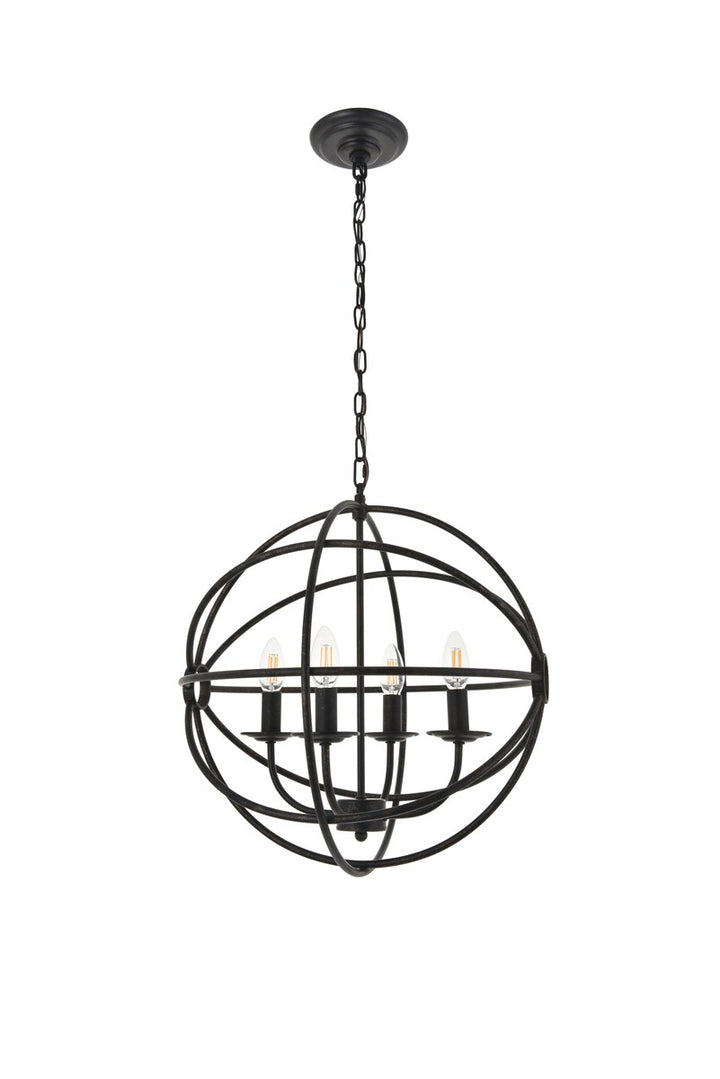 4 Light Dark Brown Pendant