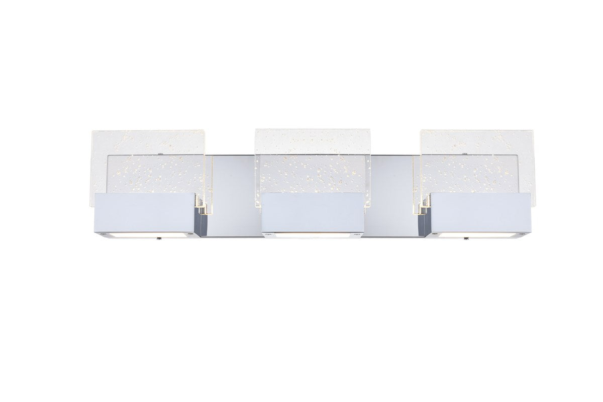 3 Light Chrome Led Wall Sconce by Elegant Lighting