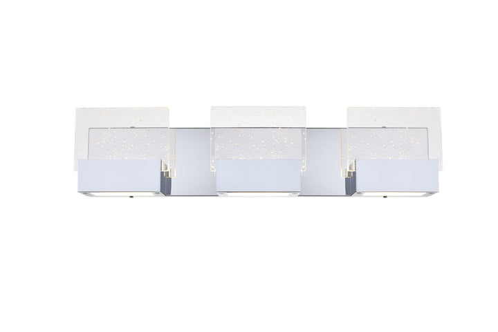 3 Light Chrome Led Wall Sconce by Elegant Lighting