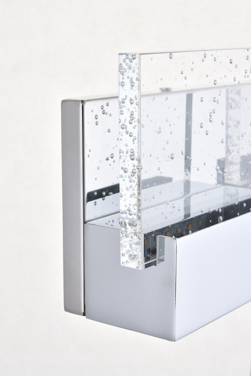 3 Light Chrome Led Wall Sconce