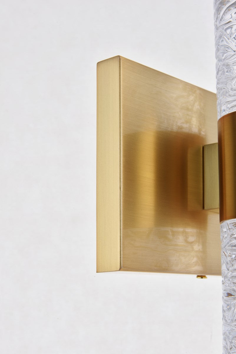 6 Light Gold Led Wall Sconce