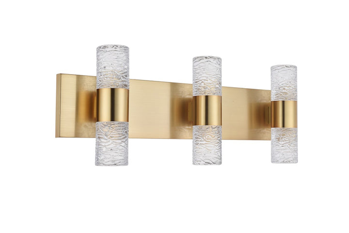 6 Light Gold Led Wall Sconce