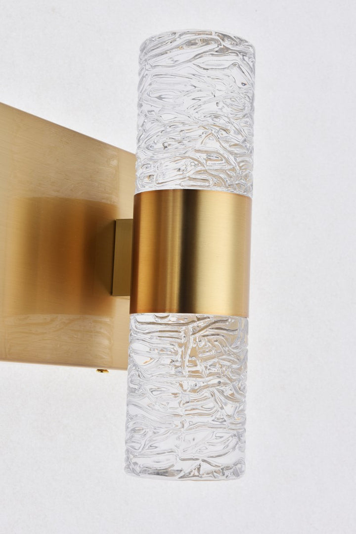 6 Light Gold Led Wall Sconce