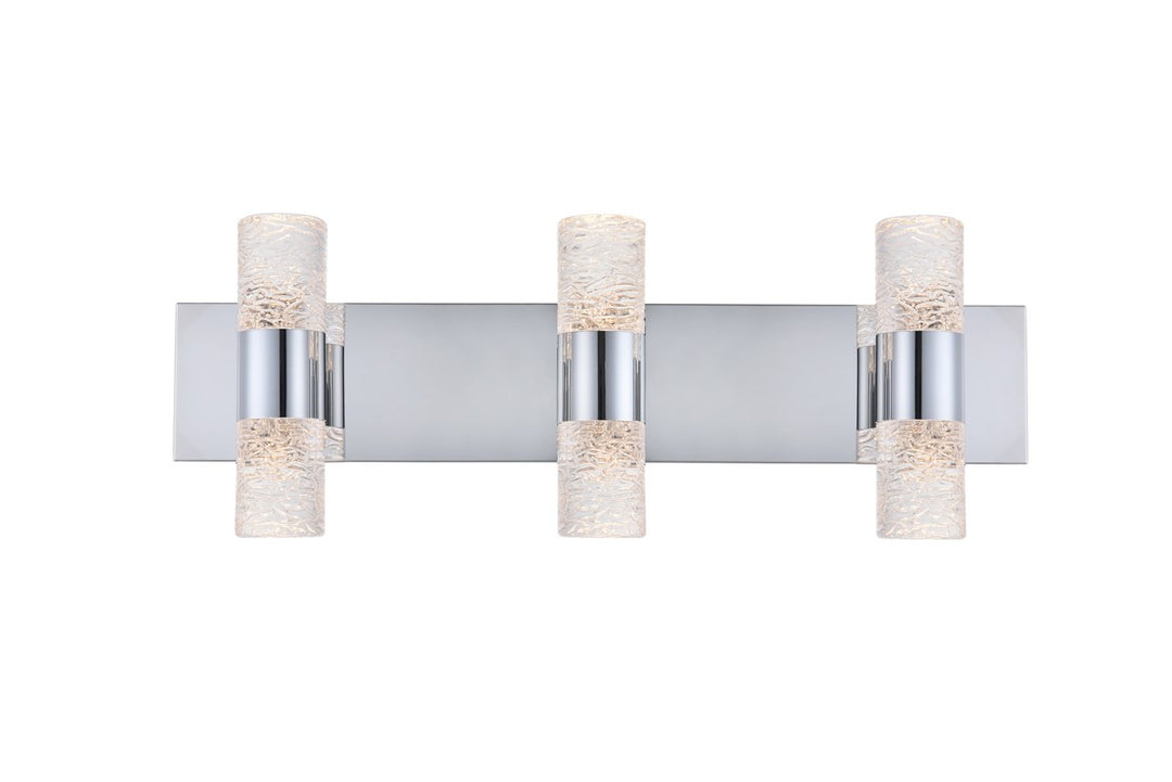 6 Light Chrome Led Wall Sconce by Elegant Lighting