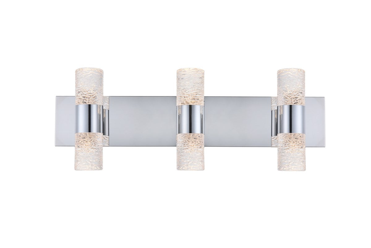 6 Light Chrome Led Wall Sconce by Elegant Lighting