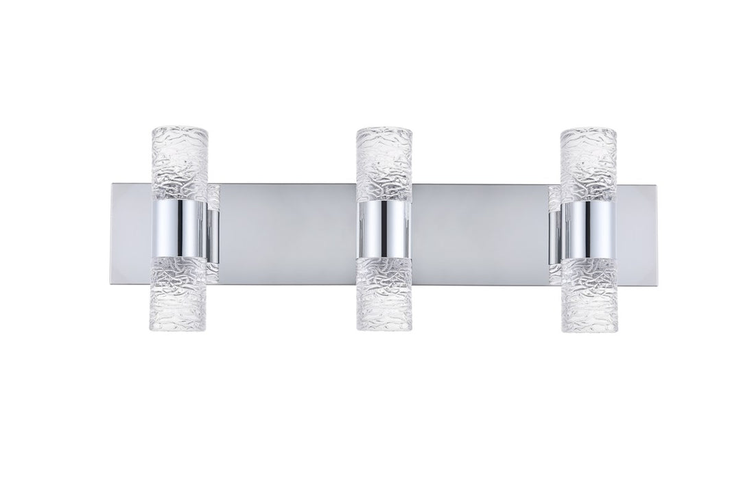 6 Light Chrome Led Wall Sconce