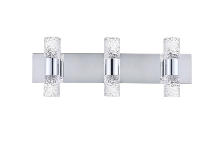 6 Light Chrome Led Wall Sconce