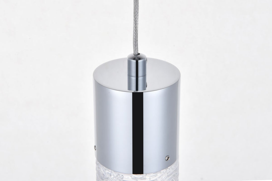 1 Light Chrome Led Pendant