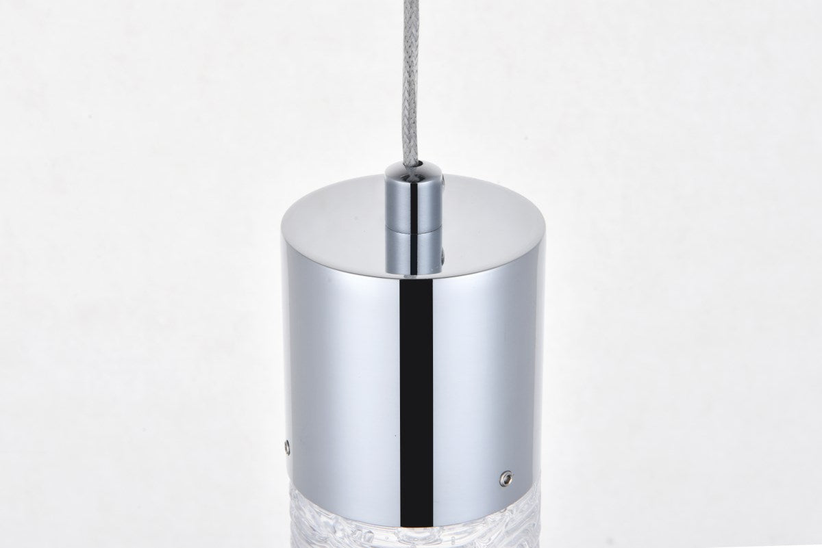 1 Light Chrome Led Pendant