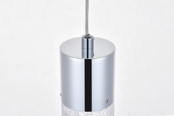 1 Light Chrome Led Pendant
