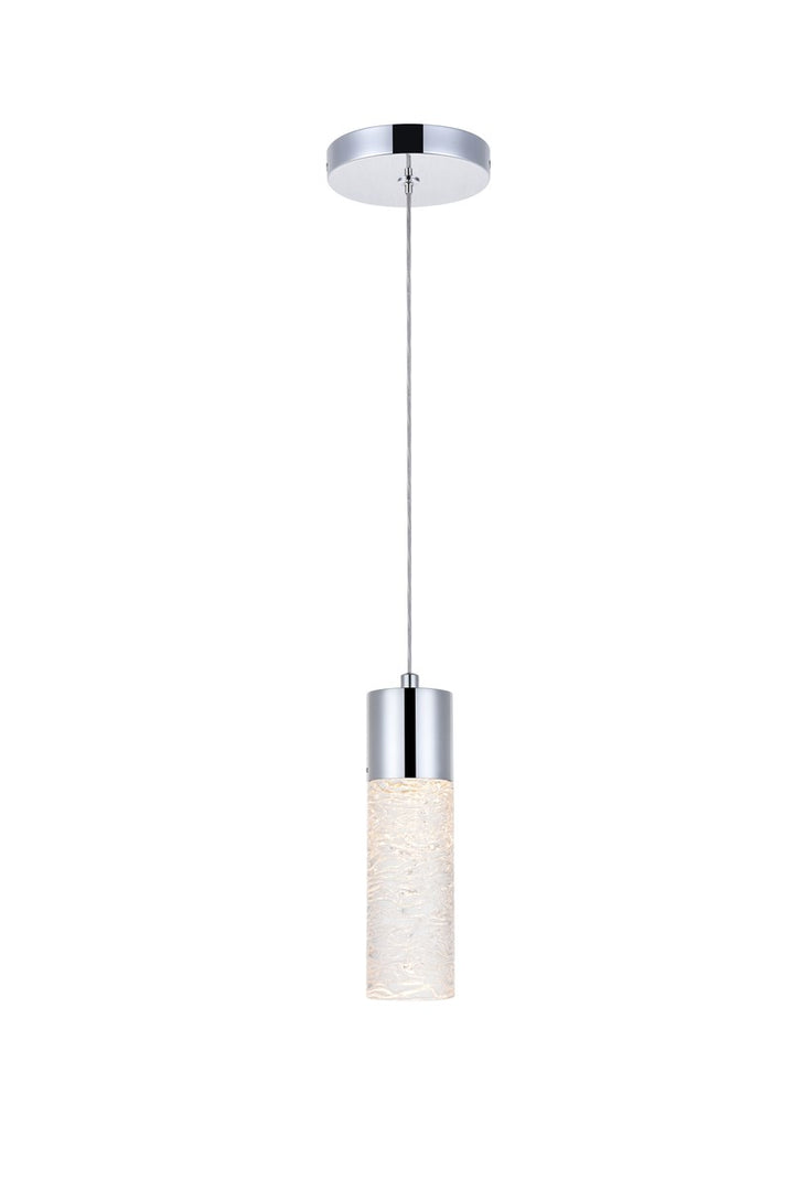 1 Light Chrome Led Pendant