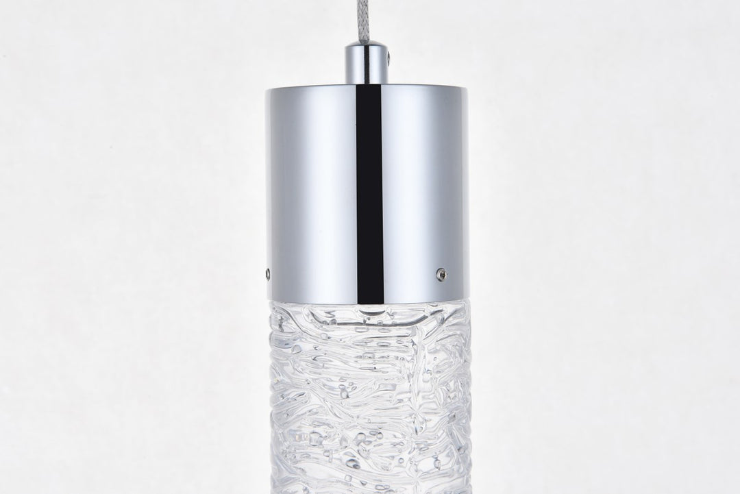 1 Light Chrome Led Pendant
