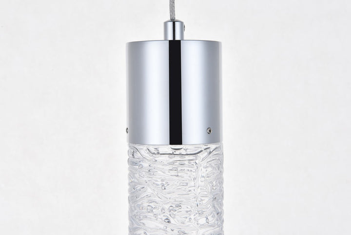 1 Light Chrome Led Pendant