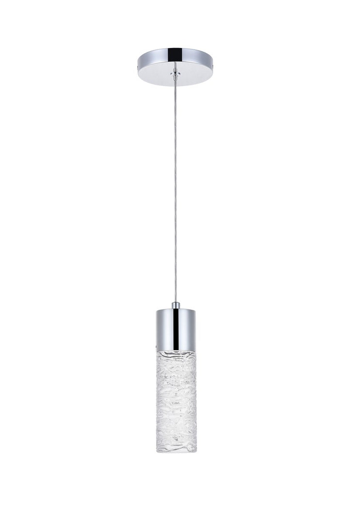 1 Light Chrome Led Pendant