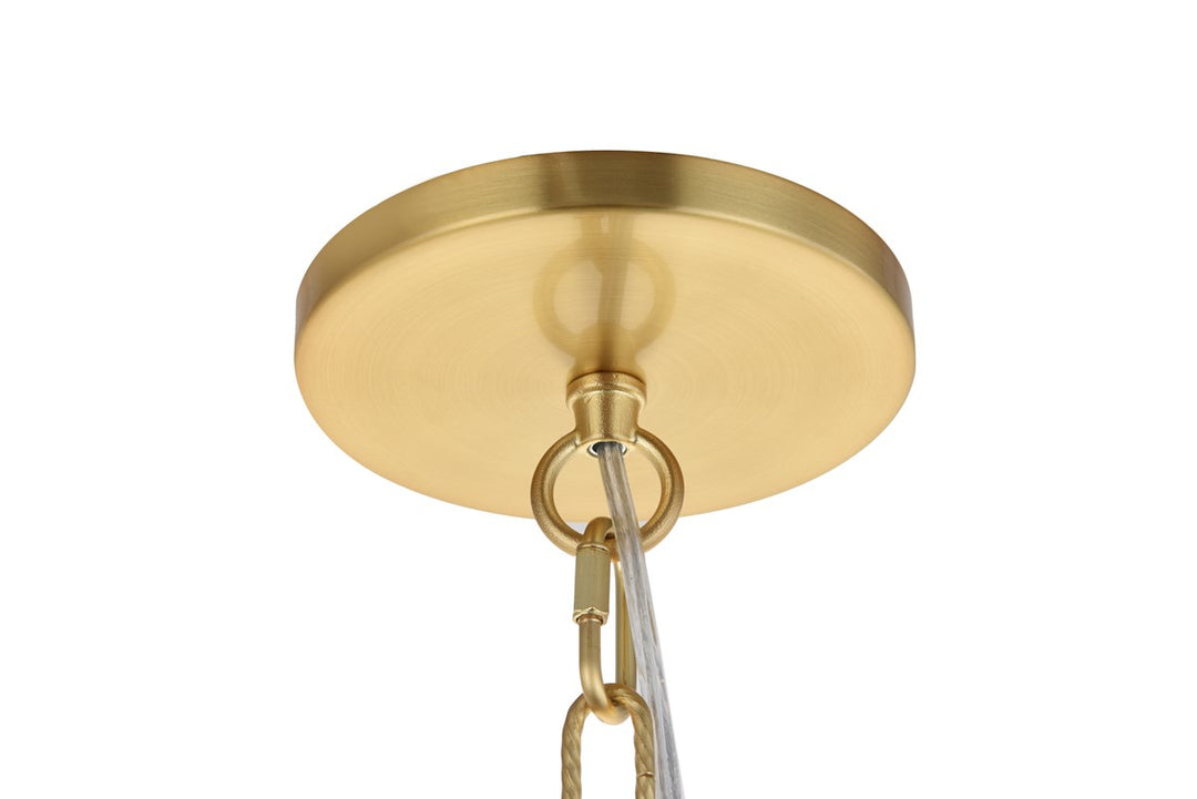 17 Light Gold Led Pendant