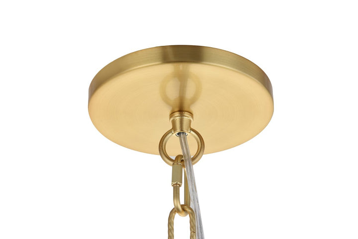 17 Light Gold Led Pendant