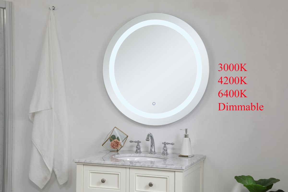 32 Inch Hardwired Led Mirror With Touch Sensor And Color Changing
