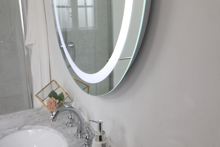 32 Inch Hardwired Led Mirror With Touch Sensor And Color Changing