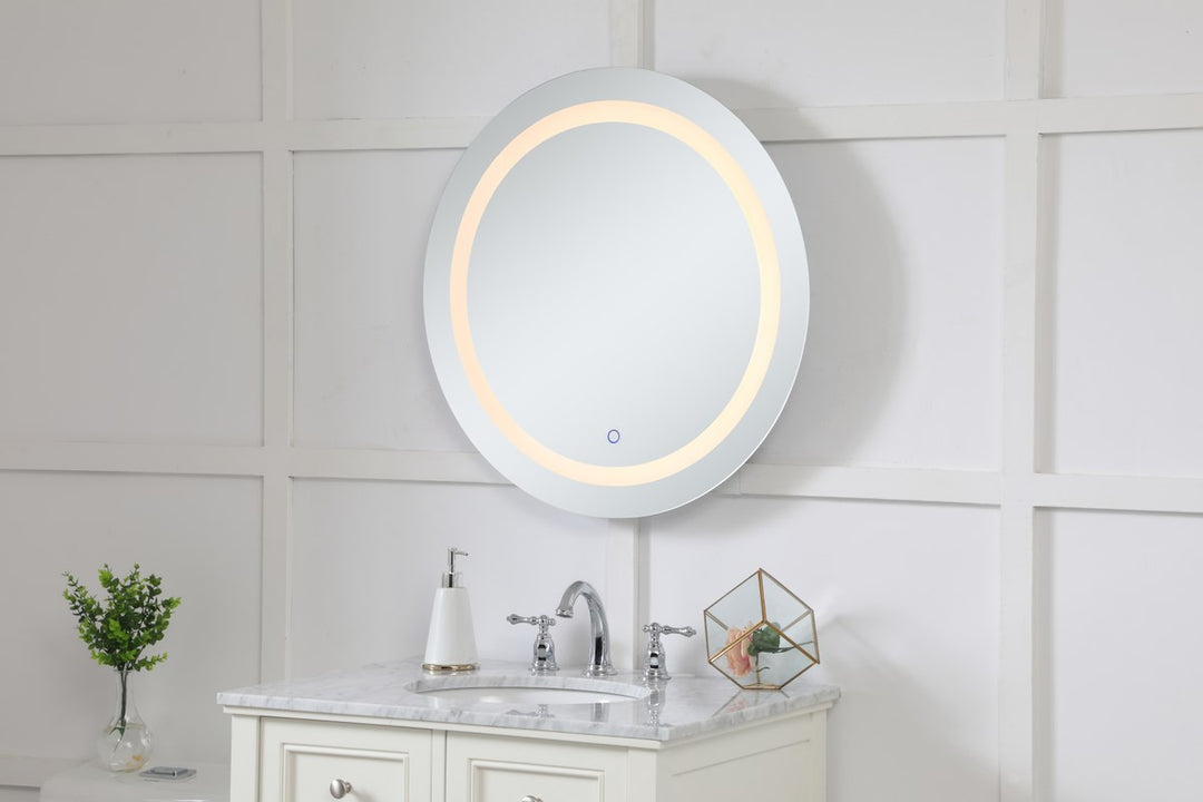28 Inch Hardwired Led Mirror With Touch Sensor And Color Changing
