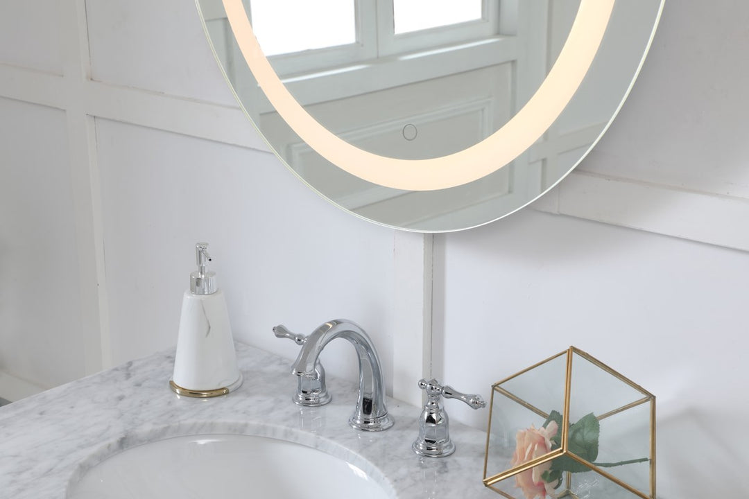 28 Inch Hardwired Led Mirror With Touch Sensor And Color Changing