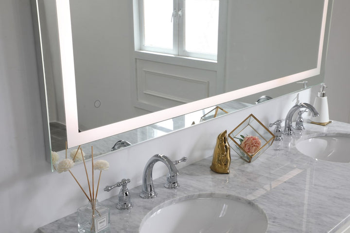 42In X 60In Hardwired Led Mirror With Touch Sensor And Color Changing