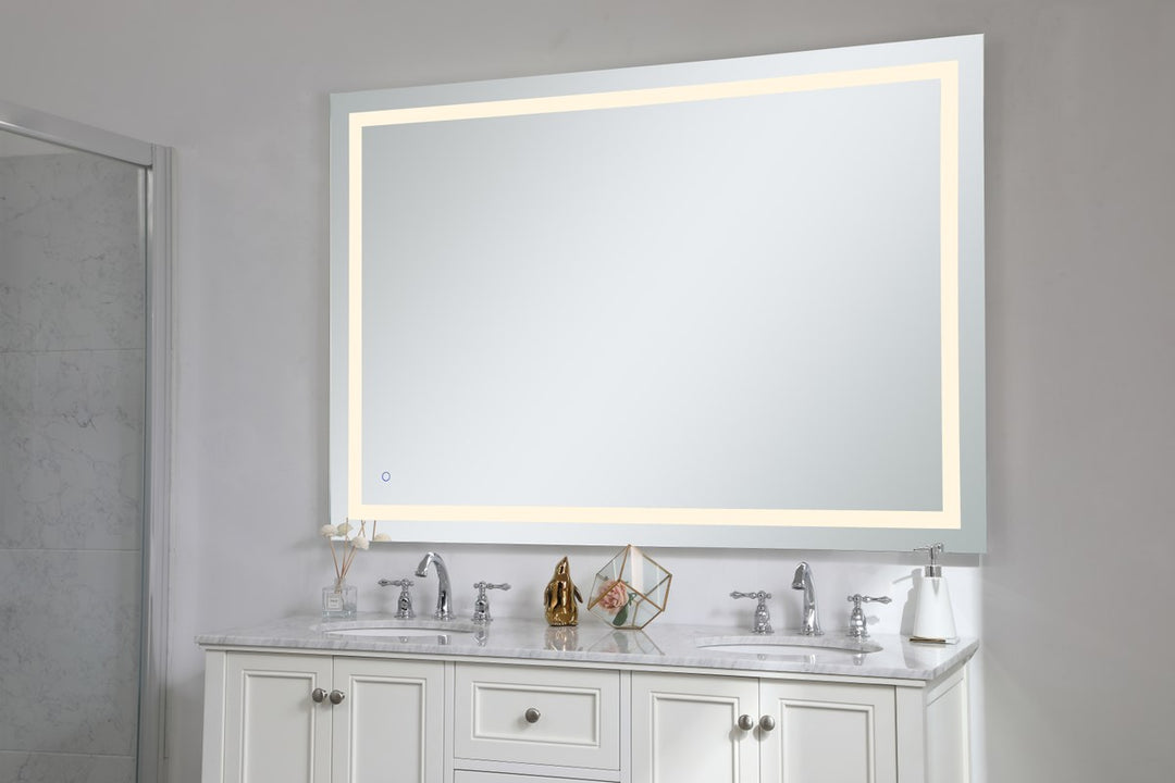 42In X 60In Hardwired Led Mirror With Touch Sensor And Color Changing