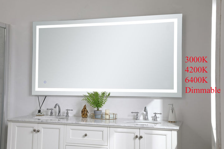 36In X 72In Hardwired Led Mirror With Touch Sensor And Color Changing