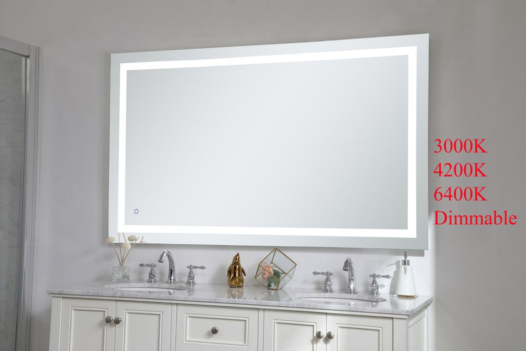 18In X 36In Hardwired Led Mirror With Touch Sensor And Color Changing