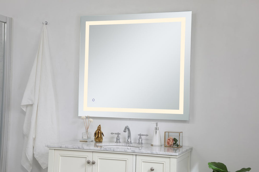 36In X 40In Hardwired Led Mirror With Touch Sensor And Color Changing
