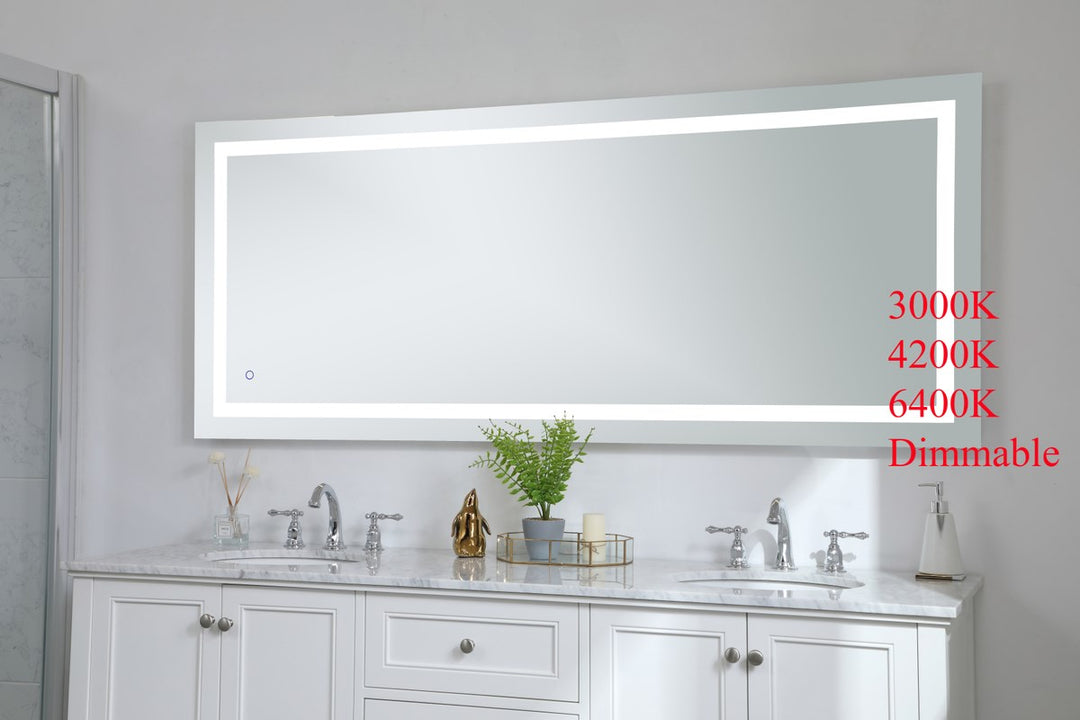 30In X 72In Hardwired Led Mirror With Touch Sensor And Color Changing
