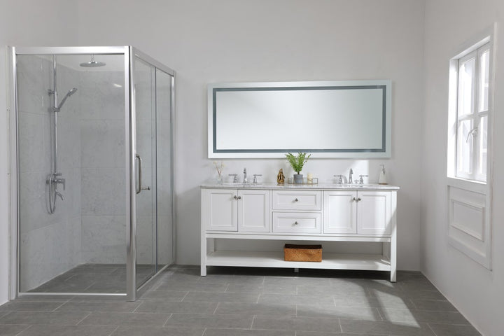 30In X 72In Hardwired Led Mirror With Touch Sensor And Color Changing