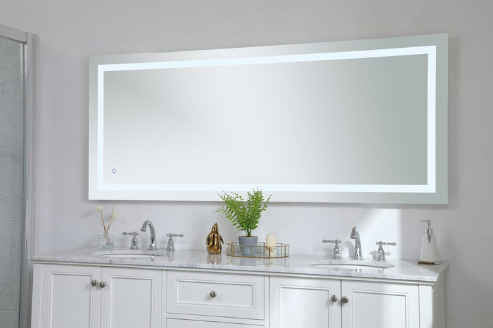 30In X 72In Hardwired Led Mirror With Touch Sensor And Color Changing