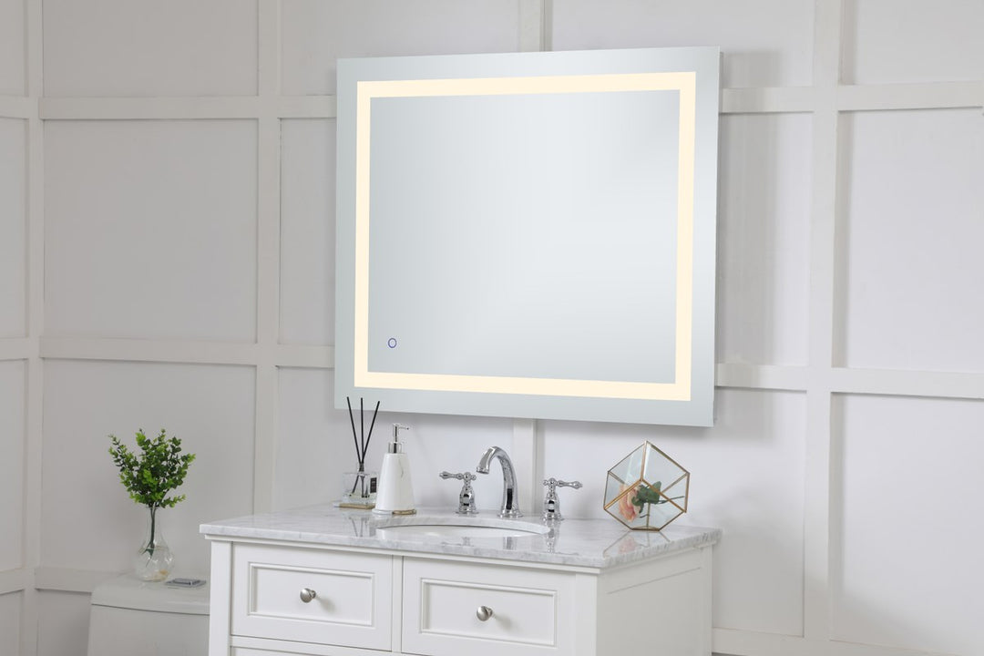 30In X 40In Hardwired Led Mirror With Touch Sensor And Color Changing