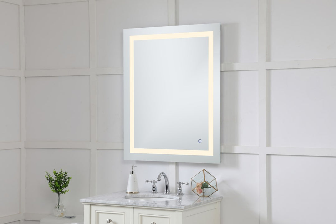 30In X 40In Hardwired Led Mirror With Touch Sensor And Color Changing