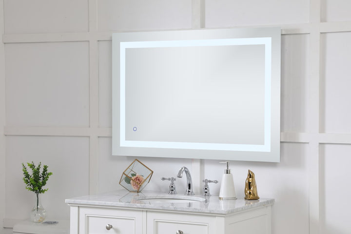 27In X 40In Hardwired Led Mirror With Touch Sensor And Color Changing