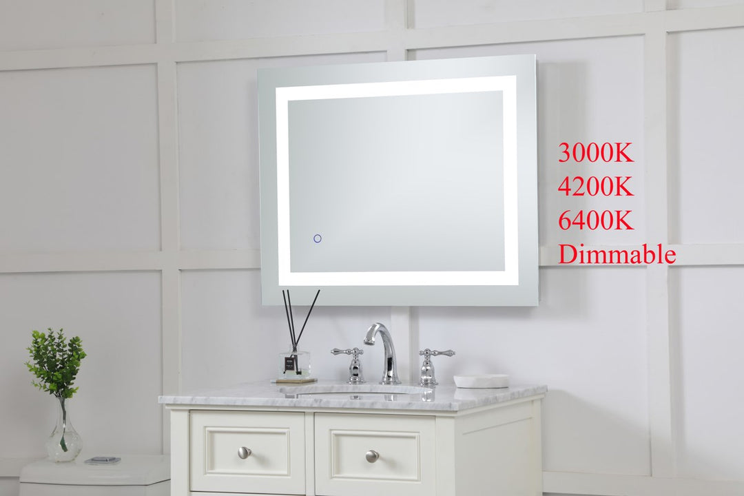 24In X 30In Hardwired Led Mirror With Touch Sensor And Color Changing