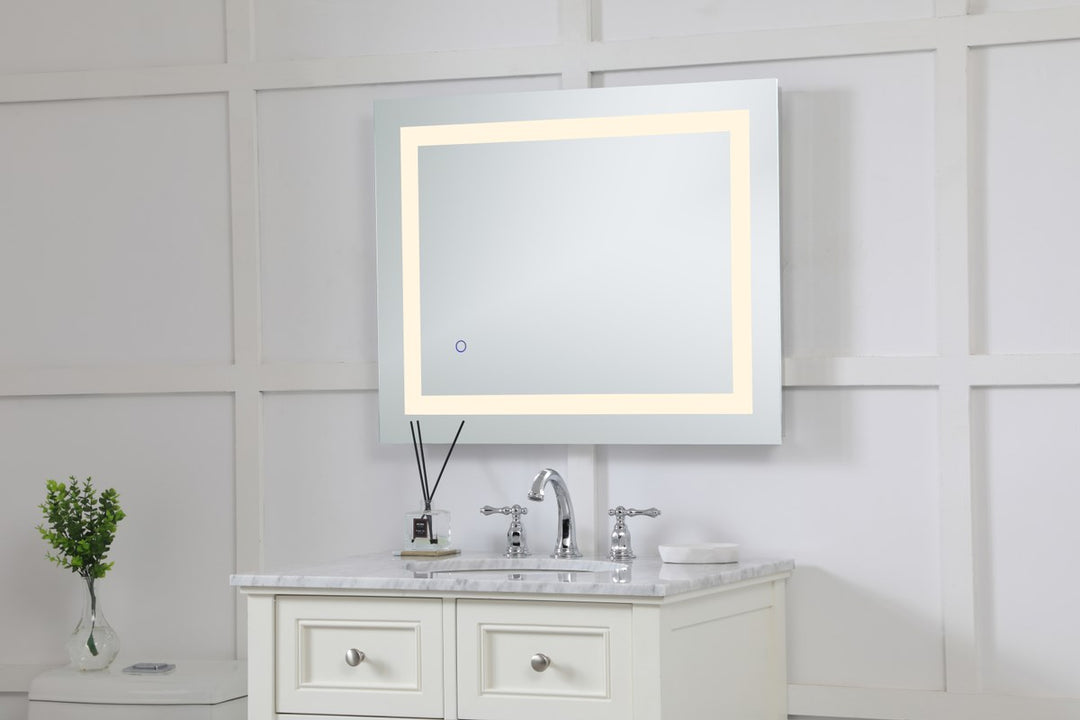 24In X 30In Hardwired Led Mirror With Touch Sensor And Color Changing