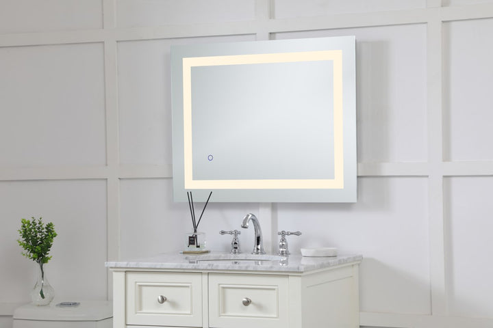 24In X 30In Hardwired Led Mirror With Touch Sensor And Color Changing