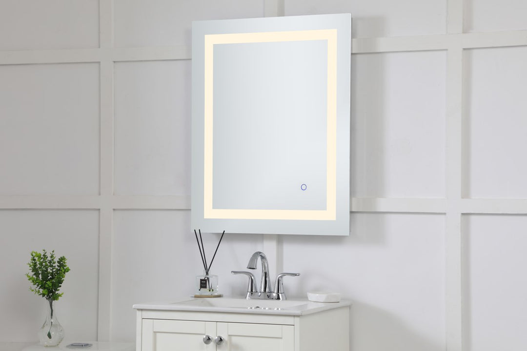 24In X 30In Hardwired Led Mirror With Touch Sensor And Color Changing