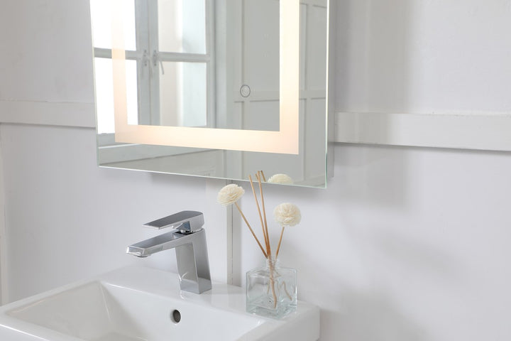 20In X 36In Hardwired Led Mirror With Touch Sensor And Color Changing