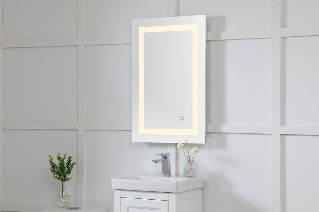 20In X 30In Hardwired Led Mirror With Touch Sensor And Color Changing