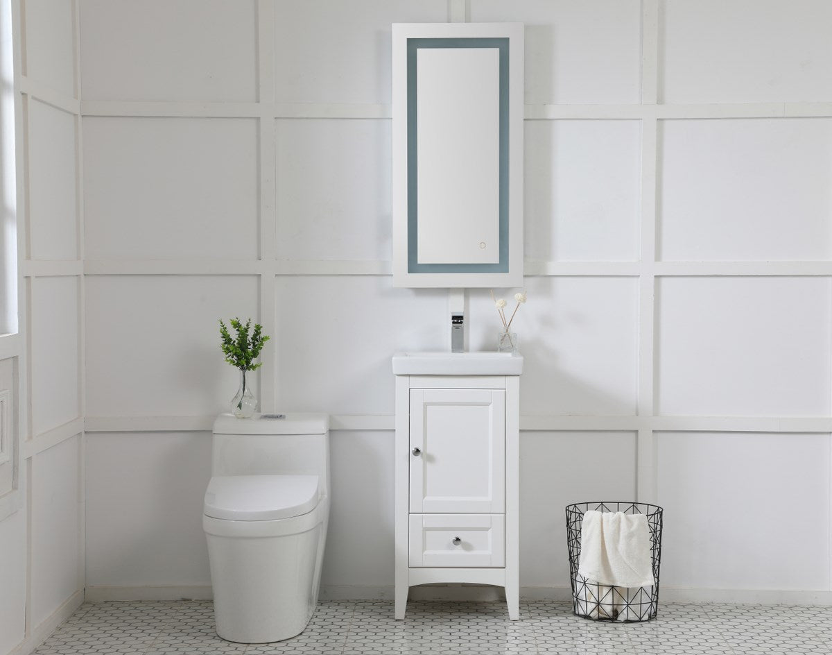 18In X 36In Hardwired Led Mirror With Touch Sensor And Color Changing
