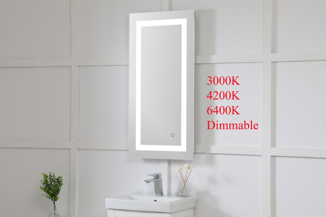 18In X 36In Hardwired Led Mirror With Touch Sensor And Color Changing