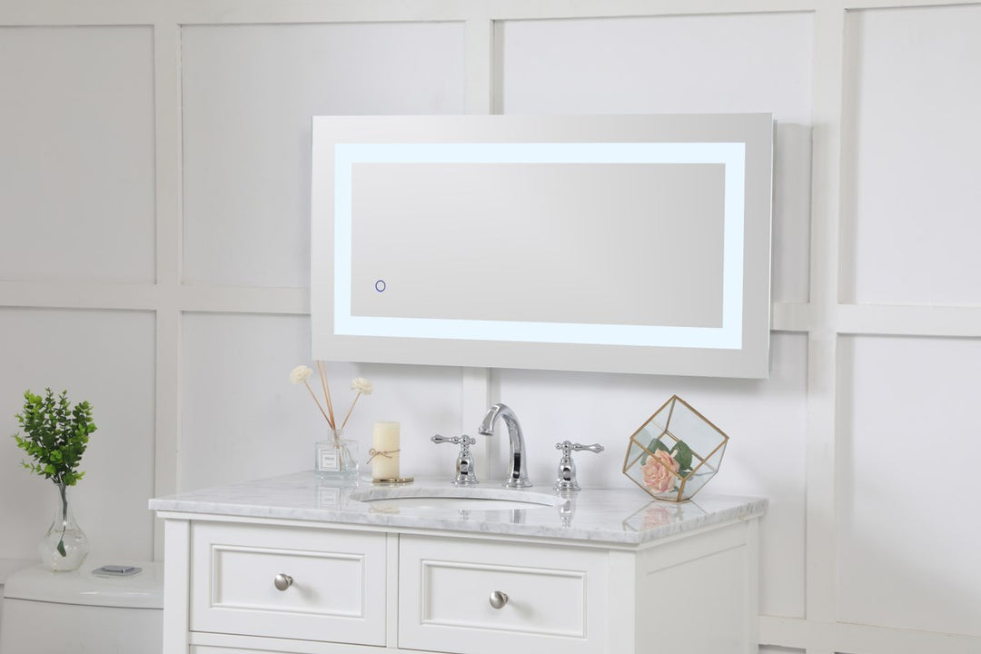 18In X 36In Hardwired Led Mirror With Touch Sensor And Color Changing