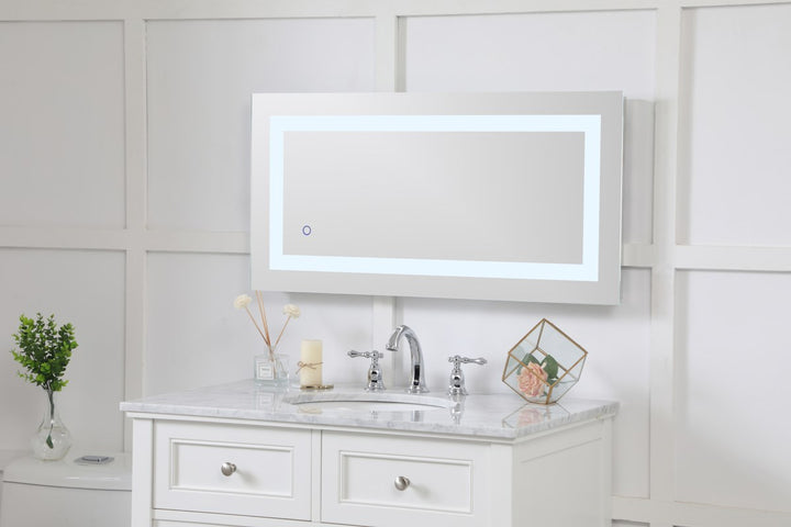 18In X 36In Hardwired Led Mirror With Touch Sensor And Color Changing
