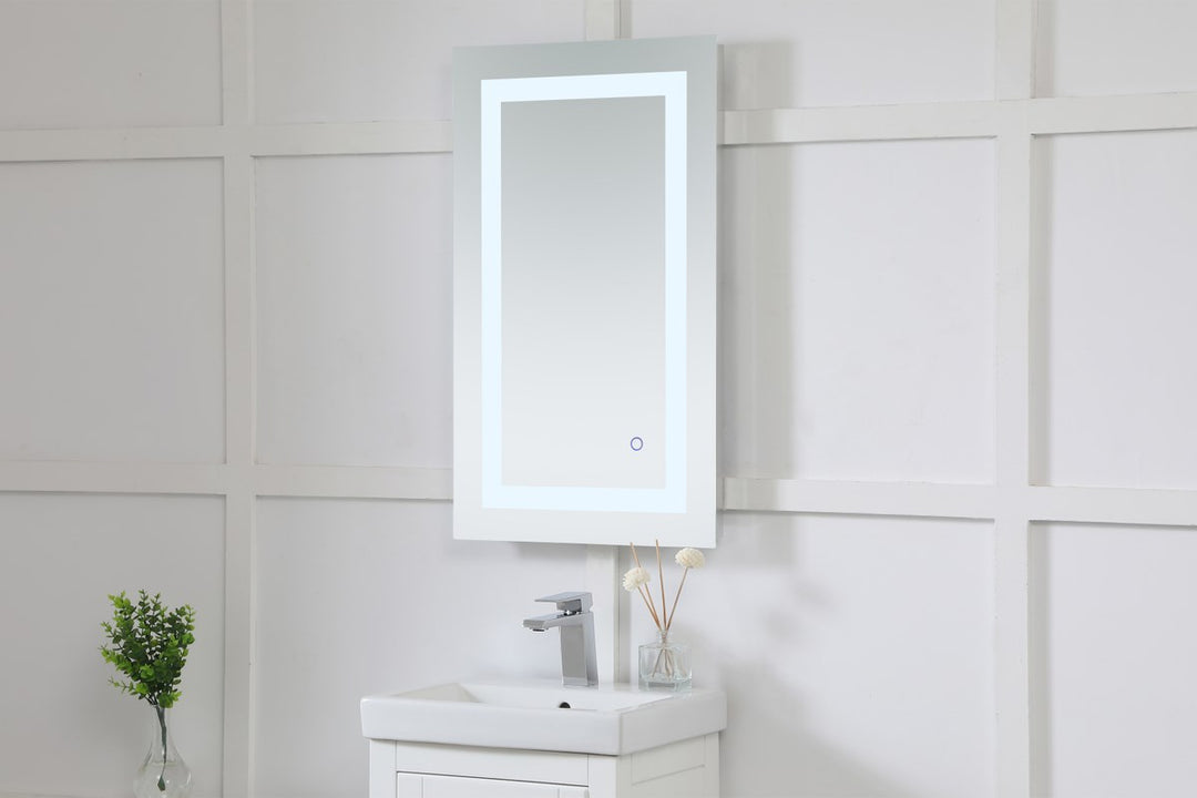 18In X 30In Hardwired Led Mirror With Touch Sensor And Color Changing