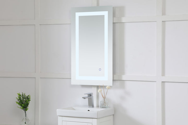 18In X 30In Hardwired Led Mirror With Touch Sensor And Color Changing